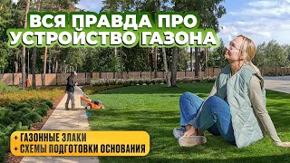 Вся правда про устройство газона. Газонные злаки. Схемы подготовки основания