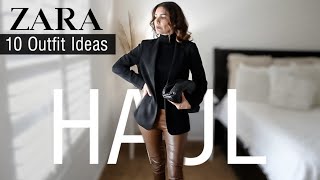 ZARA Try On HAUL 2021 | 10 Outfit Ideas Casual and Elegant | THE ALLURE EDITION