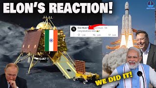 IT HAPPENED! India just shocked Russia landed on the Moon! Elon Musk&NASA  reaction…