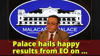 Palace hails happy results from EO on firecrackers