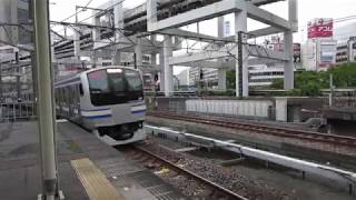 総武快速線　E217系　横須賀線直通快速(逗子)横須賀行き　千葉駅入線