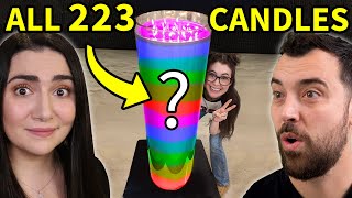 Melting every Yankee Candle into a GIANT Candle with Safiya Nygaard