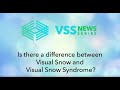 Is there a difference between Visual Snow and Visual Snow Syndrome?