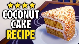 How to Make Coconut Cake - Dreamlight Valley (⭐⭐⭐⭐ Meal)