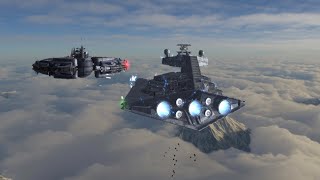 Star Destroyer VS Lucrehulk - Star Wars Empire At War Remake