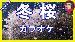 冬桜　湯原昌幸　　カラオケ　With Romaji KARAOKE