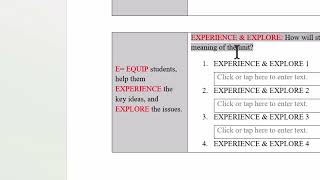 Understanding By Design Stage 3: Plan Learning Experiences