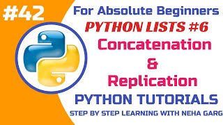 Python List Concatenation & Replication | Combine & Repeat Lists in Python |Class 11 & 12 CS #python