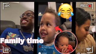 Carmen & Corey insta LIVE family time VLOG 🔥🤣💜