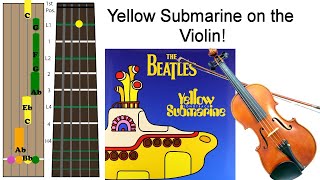 How to Play Yellow Submarine on the Violin (Tabs Tutorial)