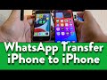 WhatsApp iPhone to iPhone transfer - No iCloud !