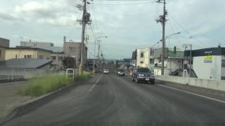 Japan Drive Hokkaido 1080p Asahikawa city road - Higashi6jo-Hinodebashi doro（from Chuobashi dori）