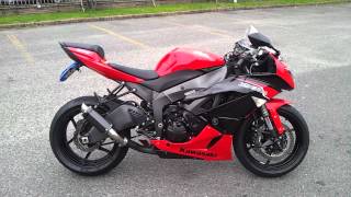 Kawasaki ZX6R - Start up sound - Rev