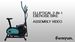 Assembly Video | Harvil Elliptical 2-in-1 Exercise Bike | Exercise Bike | Dazadi.com