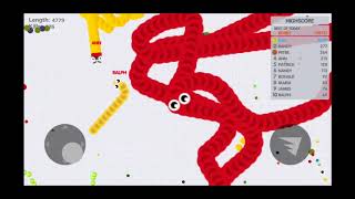Slither.io Red Snake Unstoppable Killing Slitherio Epic Gameplay