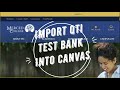 How to Import QTI test file into a Canvas Course