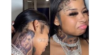 Chrisean Rock Considering Removing Tattoo Of Blueface From Her Neck