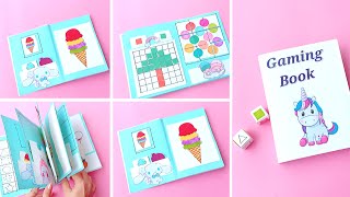 11 Easy Paper Gaming Book | DIY Cute Coloring Gaming Book Part-3 | How to make paper gaming book