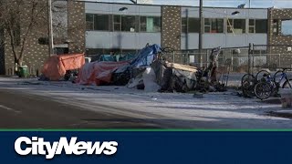 Encampment reappears days after city, police dismantle it