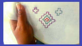 Hand Embroidery|Nakshi Kantha Stitch|2 Types Nakshi kantha Work|నక్షి కాంత వర్క్|by veni