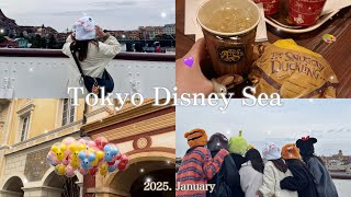 [vlog]女子7人でディズニーシー❄️ショー抽選当たって大満喫🥁新エリアグルメも🦎🎨