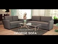 George Modern Fabric Sofa Set Online - Durian