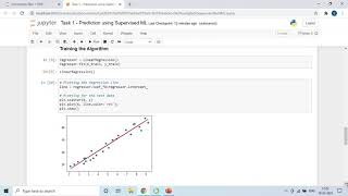 GRIP@TSF Task 1 : Prediction using Supervised Machine Learning