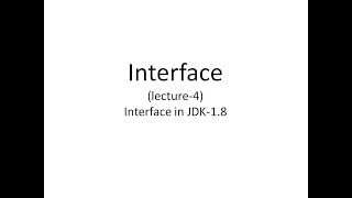 Java Interfaces Part-4