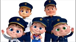 Police Finger Family And More | Nursery Rhymes & Kids Songs | Finger Family Collection