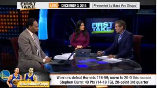 New ESPN First Take - Incredible Stephen Curry Leads Warriors Go 20 0
