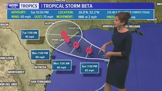 Expect rain and coastal flooding from Tropical Storm Beta