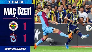ÖZET: Fenerbahçe 1-1 Trabzonspor | 3. Hafta - 2019/20