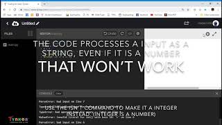 Tynker Python; Variables