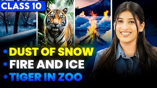 Dust of Snow, Fire and Ice, Tiger in Zoo Detailed Explanation🔥 Class 10 by Kriti Sharma✅