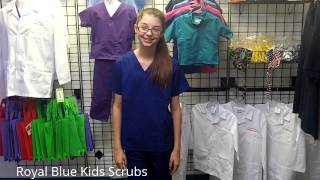 Royal Blue Kids Nurse Scrubs