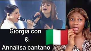 Giorgia con Annalisa cantano “Skyfall” | Sanremo 2025 REACTION | Eurovision italy 2025 Reaction! 🇮🇹