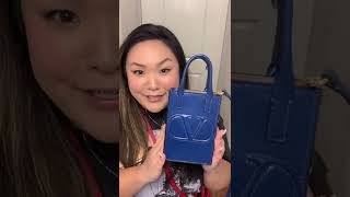 The Bag Snag - Valentino V Logo Small Leather Shopping Tote Review