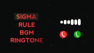 Sigma Rule Bgm Ringtone | Sigma Male Background music  Viral Bgm Ringtone| #Sigma Rule Trend#shorts