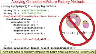 Advanced Java CompletableFuture Features: Applying Factory Methods