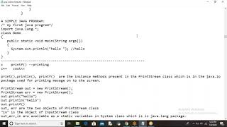 JAVA PROGRAM DETAILED EXPLANATION WITH EXAMPLES||JAVA ONLINE SESSION7||Programming By Bindu