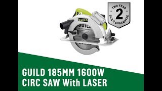 4813774 GUILD 185MM 1600W CIRC SAW With LASER