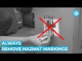 Always Remove Hazmat Markings