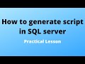 How to Generate Script in SQL Server | Extract with Data | SQL Server Tutorial | Easy Simplify