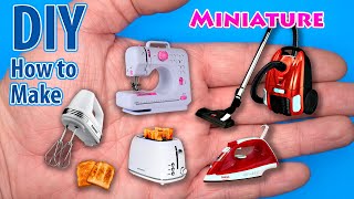 DIY MINIATURE REALISTIC HACKS AND CRAFTS MINI APPLIANCES FOR DOLLHOUSE, MORE DIY CRAFTS