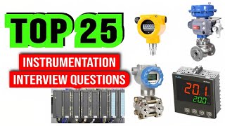 25 instrumentation interview questions on plc industrial sensors control valve temperature sensor