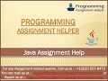 Java Assignment Help|Programming Assignment Helper|