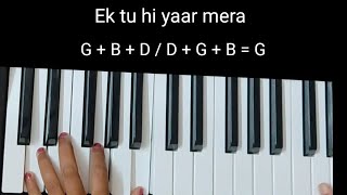Tu hi Yaar mera Tutorial (Chords+Melody) | Pati Patni Aur Woh | Keyboard