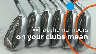 What do the numbers mean? [Golf clubs for beginners]