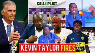 SHOCKING REVELATION - Black Stars 28-Man Squad Kevin Taylor On Carlos Queiroz Dede ayew snub, Kurt O