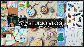 April Studio Vlog 04 | preparing for a market